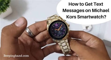 can you text back on michael kors smartwatch|️ How to GET TEXT MESSAGES on Michael Kors Smartwatch.